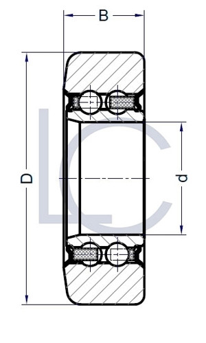 Skizze_Stützrolle_LIN0040_LC-Wälzlager