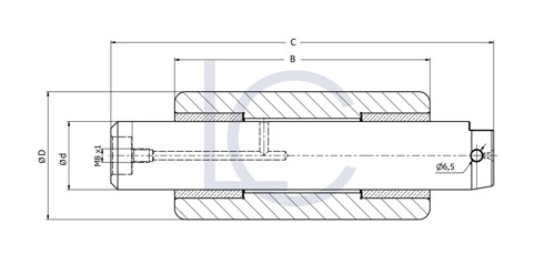 Bild von Gabellager unten KAL0300  40x75x150/225 mm