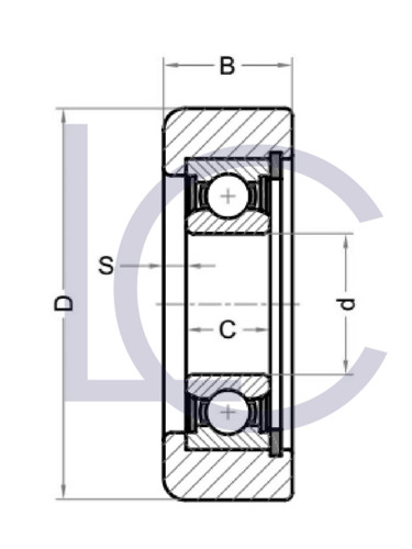Skizze_Stützrolle_TOY0120_LC-Wälzlager
