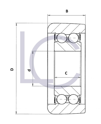 Bild von Laufrolle HYS0430 40x105,1x43 mm