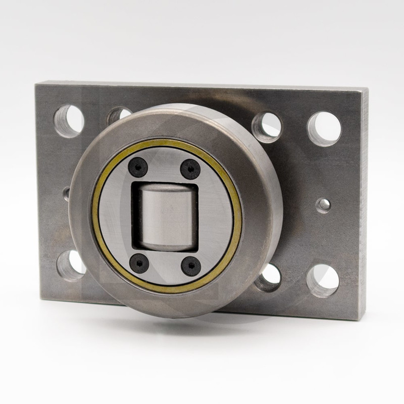 Kombirolle MR0005PMR05 D= 88.4 mm verschweißt mit Platte 160x100x20 mm